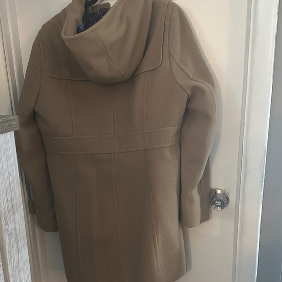 Women's Tan Toggle Coat - Picture 9 of 10